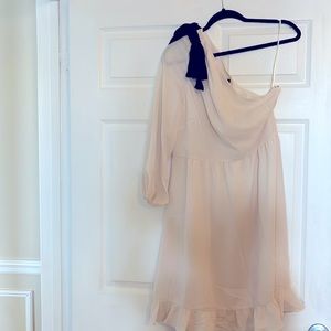 Jcrew one arm cream dress. Size 10